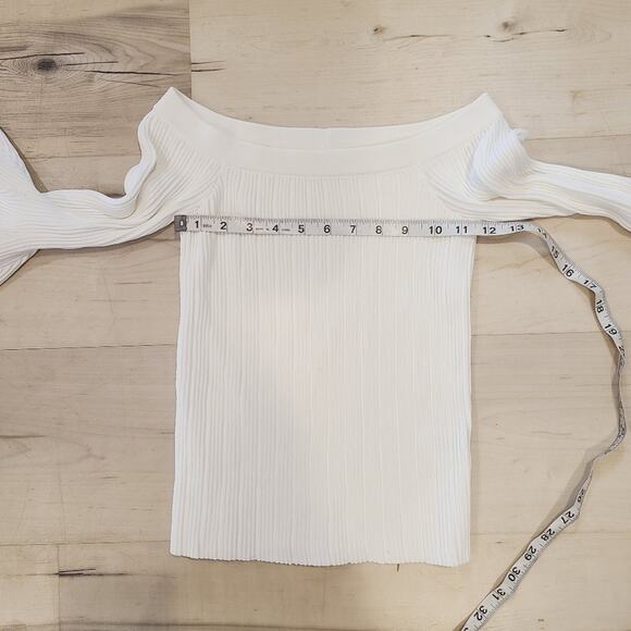 Jonathan Simkhai Ribbed Bell Sleeve Sweater - Picture 6 of 6